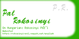 pal rokosinyi business card